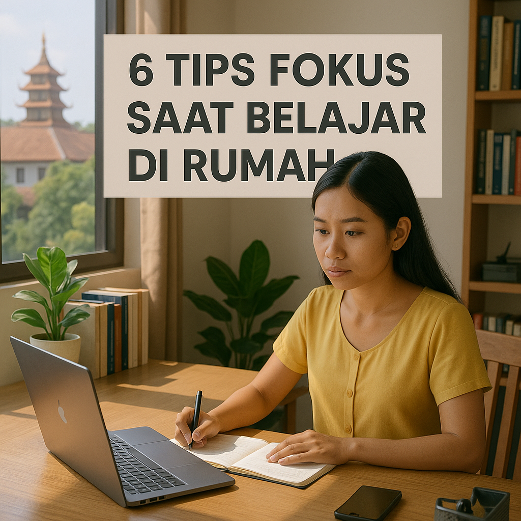 6 Tips Belajar Fokus Saat di Rumah