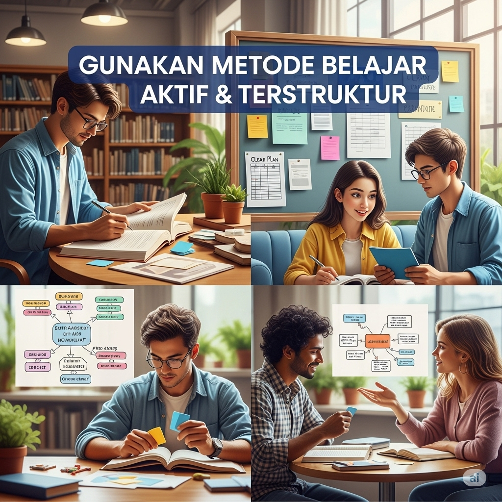 Gunakan Metode Belajar Aktif & Terstruktur


