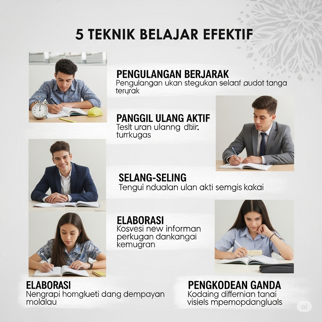 5 Teknik Belajar Efektif yang Terbukti Meningkatkan Nilai Sekolah